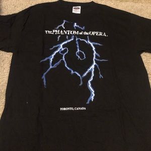 Vintage Phantom Of the Opera Lightning Tee XL